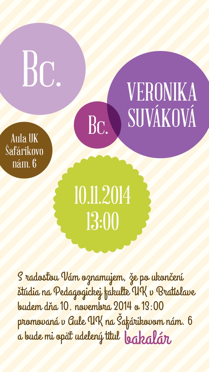 Naše bakalárske promócie